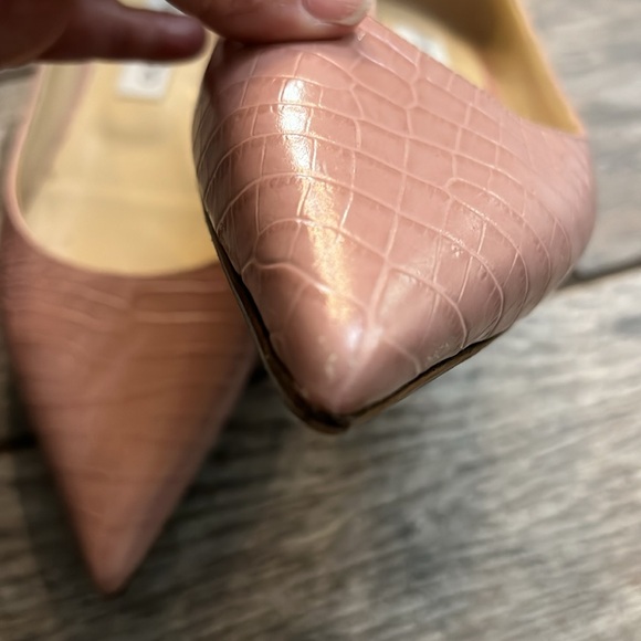 Jimmy Choo London Pink Croc Pointy Toe flats - Size 40.5 - Picture 13 of 13